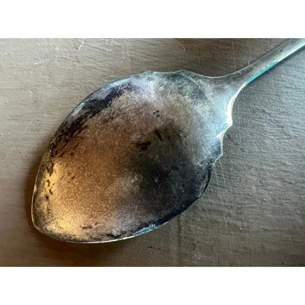 Vintage EPNS Silver Plated Salt Spoon 5